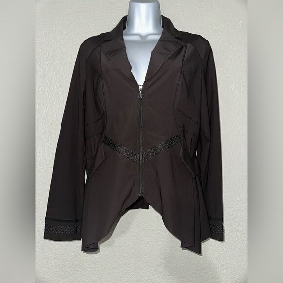 Deca De Vous a Nous Gothic Steampunk Vesta Banou Brown Jacket 2 NWOT - Picture 1 of 10